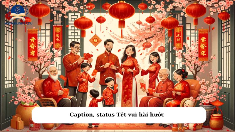 Caption, status Tết vui hài hước