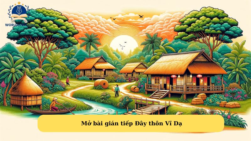 Mở bài gián tiếp Đây thôn Vĩ Dạ