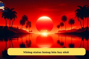 Status hoàng hôn lãng mạn, caption về hoàng hôn thả thính yêu đời