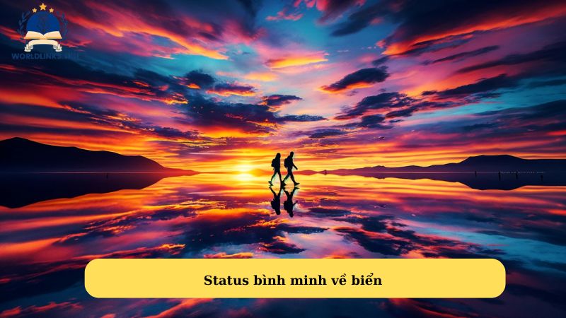 Status bình minh về biển 