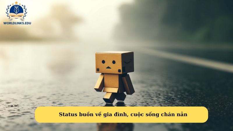 Status buồn về gia đình, cuộc sống chán nản