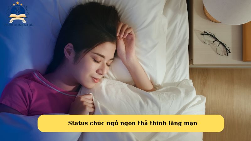 Status chúc ngủ ngon thả thính lãng mạn