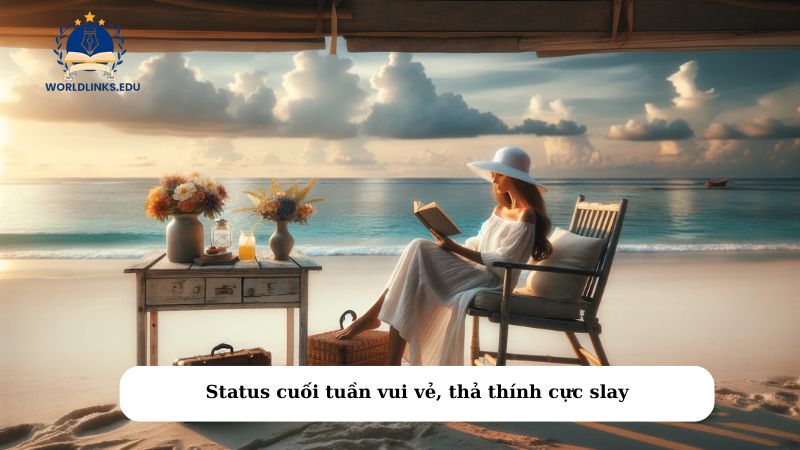 Status cuối tuần vui vẻ, thả thính cực slay