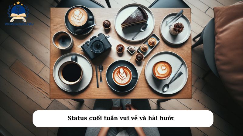 Status cuối tuần vui vẻ và hài hước