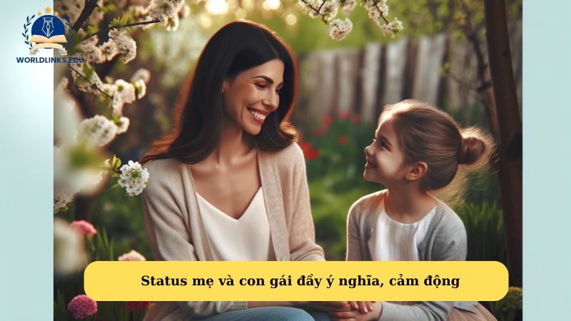 Status mẹ và con gái đầy ý nghĩa, cảm động