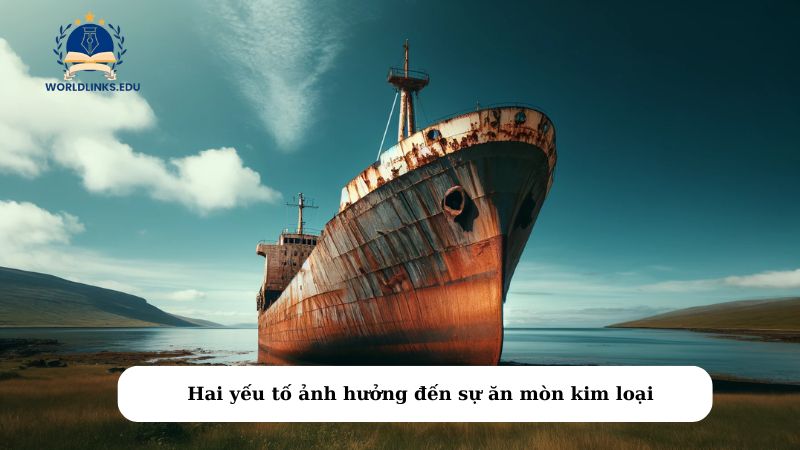 Hai yếu tố ảnh hưởng đến sự ăn mòn kim loại