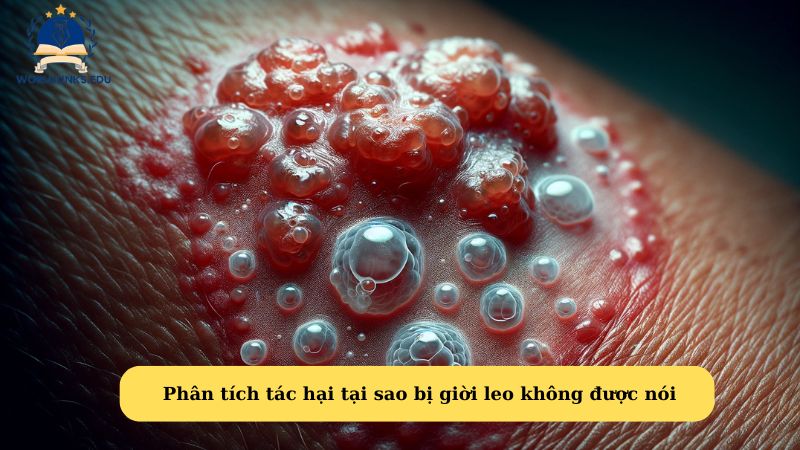 Phân tích tác hại tại sao bị giời leo không được nói