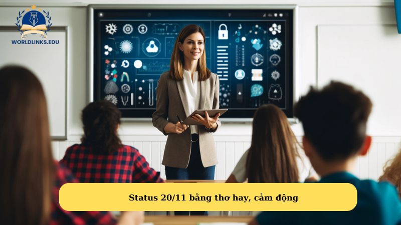 Status 20/11 bằng thơ hay, cảm động