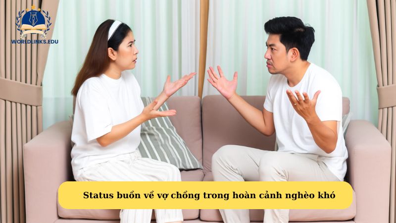 Status buồn về vợ chồng trong hoàn cảnh nghèo khó