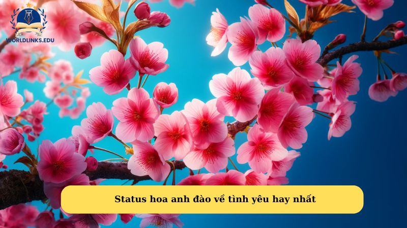 Status hoa anh đào về tình yêu hay nhất